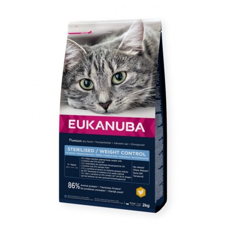 Eukanuba cat sterilised weight control adult sausas maistas katėms