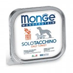 Monge Monoprotein Solo konservai su kalakutiena šunims, 12 x 150 g