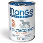 Monge Monoprotein Solo konservai su kalakutiena šunims, 6 x 400 g