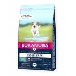 Eukanuba grain free adult small medium breed ocean fish sausas begrūdis maistas mažų ir vidutinių veislių šunims su žuvimi