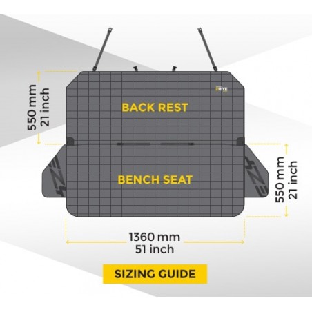 Ezydog apsauginis sėdynių užtiesalas automobiliams Drive