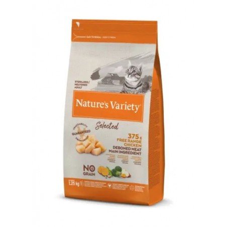 Nature's Variety Selected sterilized cat maistas sterilizuotoms katėms su vištiena