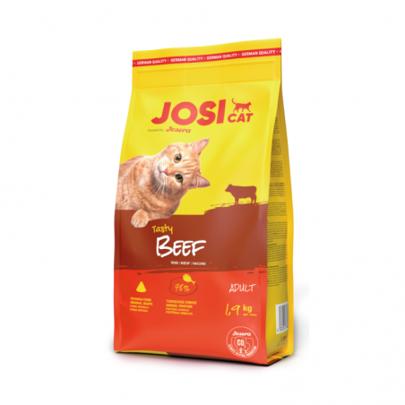 Josera JosiCat Tasty Beef sausas maistas katėms su jautiena