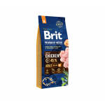 Brit Premium By Nature Adult M sausas maistas šunims su vištiena